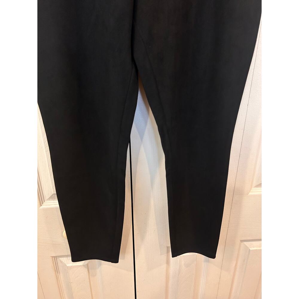 Soft Surroundings Faux Suede Pull-On Leggings Black Size XL - Picture 5 of 6
